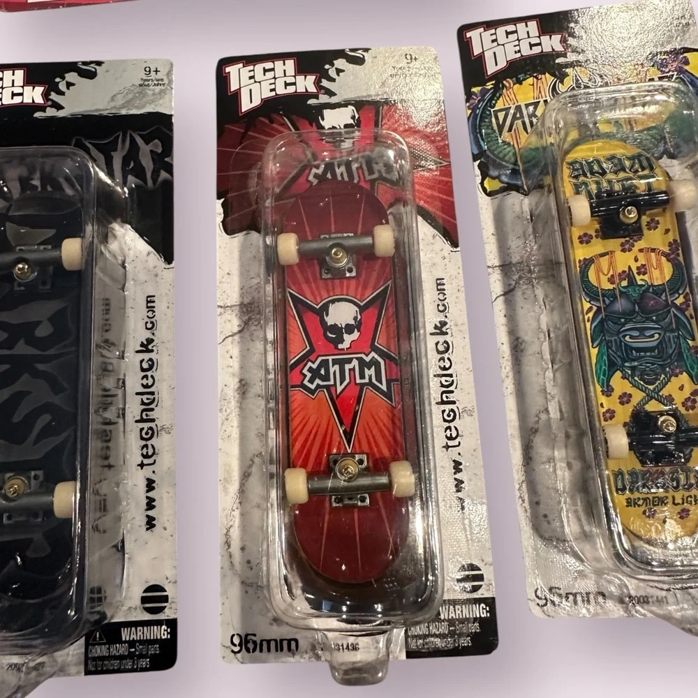 New In Package Set of 5 Tech Deck Fingerboard Set - Darkstar, ATM, Flip